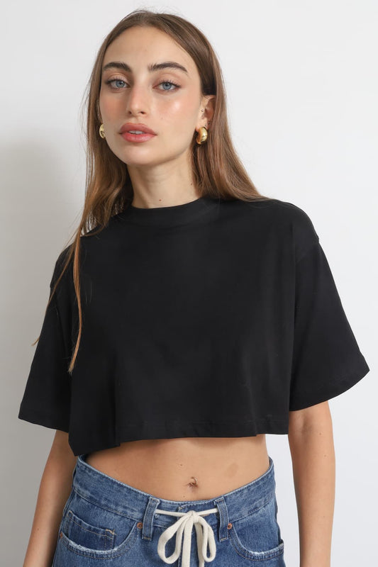 CROP TOP BLACK