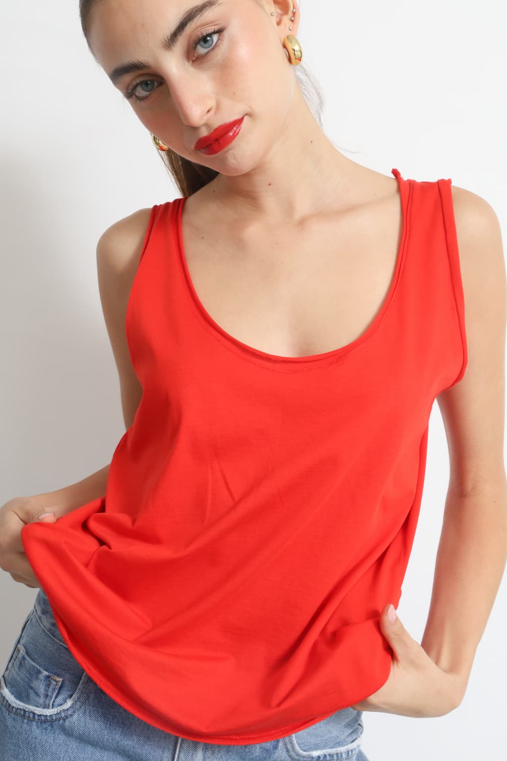 RELAX TANK TOP RED