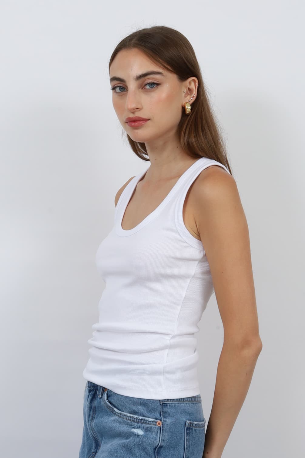 WHITE TANK TOP FULL WHITE